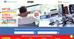 Desktop Screenshot of distancelearning.edu.in