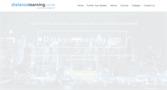 Desktop Screenshot of distancelearning.co.za
