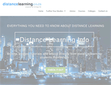 Tablet Screenshot of distancelearning.co.za